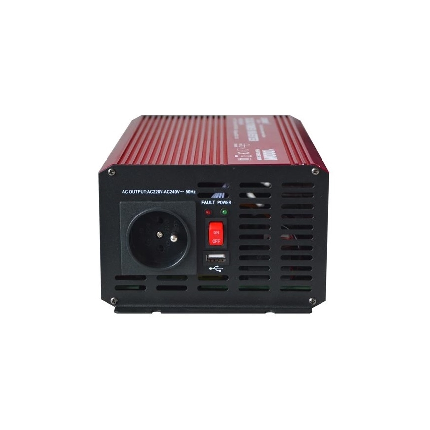 Sprieguma pārveidotājs CARSPA 1000W/12/230V + USB
