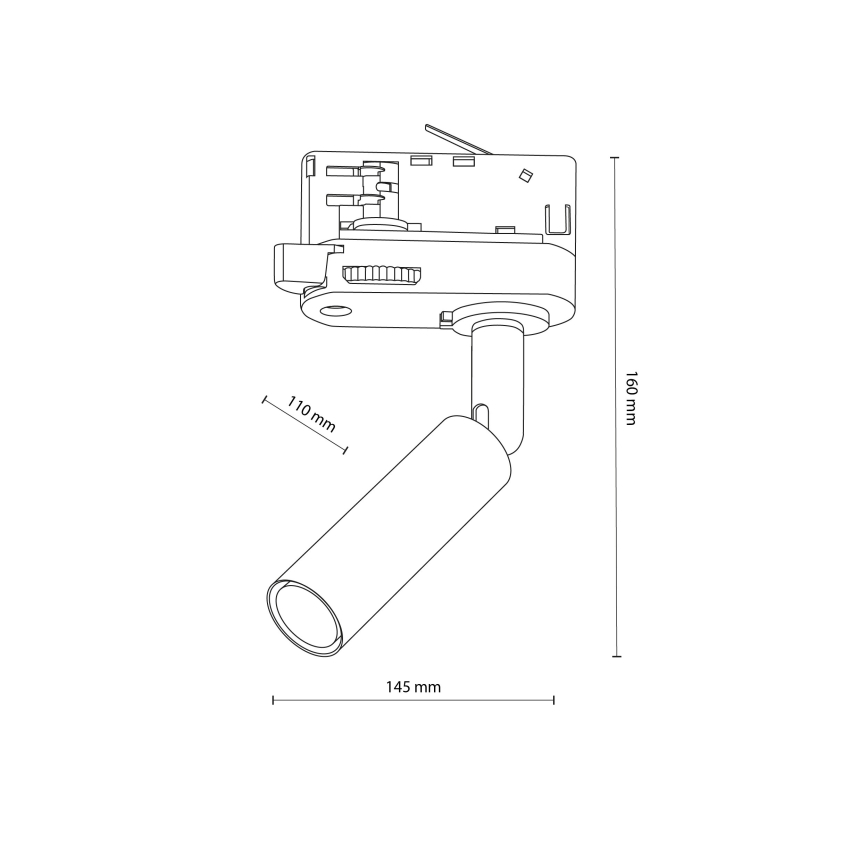 Starmetis 3 fāžu sliežu sistēmai LAGOS 1xG9/8W/230V balta