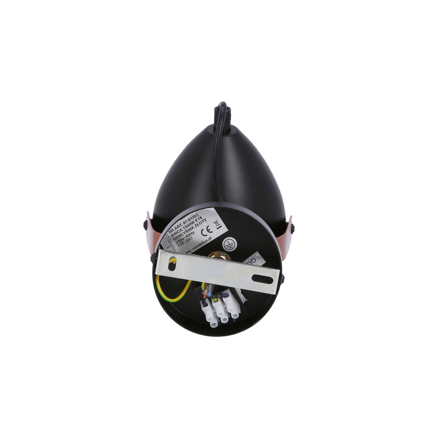 Starmetis ANICA 1xE14/40W/230V melns/vara