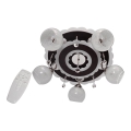 Starmetis  ARONA 5xE27/15W/230V+LED melns