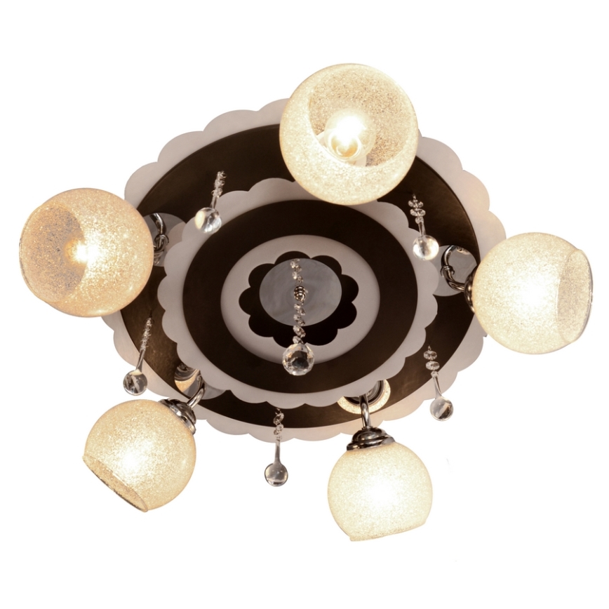 Starmetis  ARONA 5xE27/15W/230V+LED melns