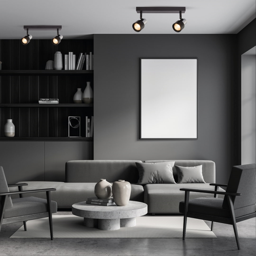 Starmetis CINO 2xGU10/8W/230V melna