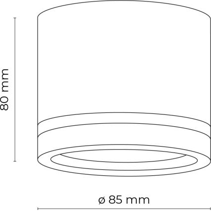 Starmetis JET 1xGX53/11W/230V melna