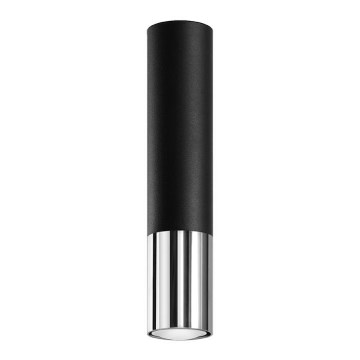 Starmetis LOOPEZ 1xGU10/10W/230V melna/spīdīgi hromēts