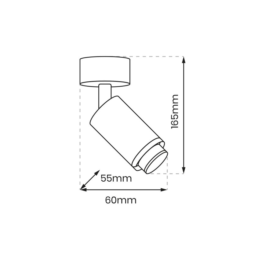 Starmetis MICA 1xGU10/25W/230V balts