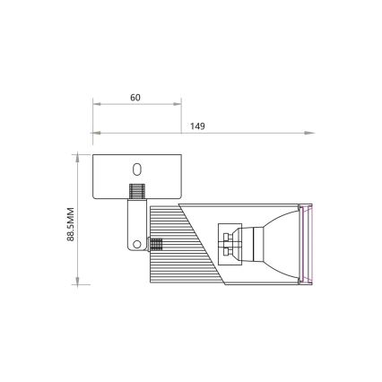 Starmetis NEO 1xGU10/8W/230V balta