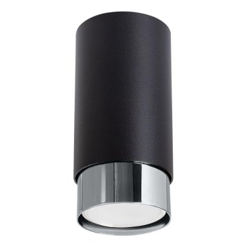 Starmetis NERO 1xGU10/10W/230V 12,5 cm melna/spīdīgi hromēts