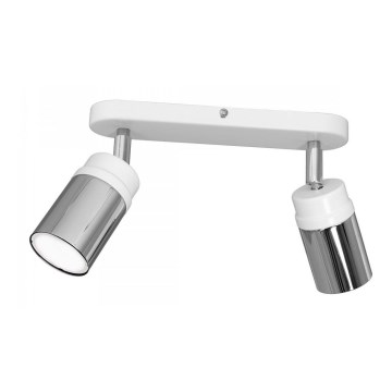 Starmetis NEST 2xGU10/8W/230V balta/spīdīgi hromēts