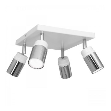 Starmetis NEST 4xGU10/8W/230V balta/spīdīgi hromēts