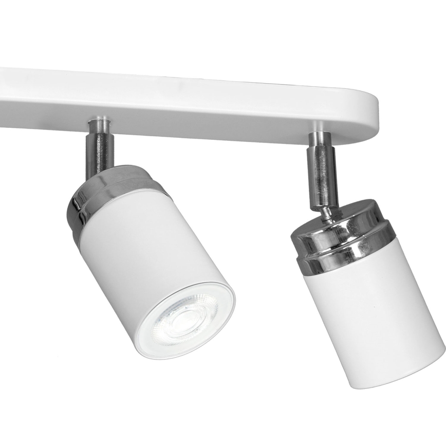 Starmetis RENO 3xGU10/8W/230V balta/spīdīgi hromēts