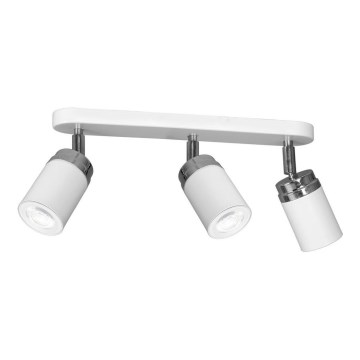 Starmetis RENO 3xGU10/8W/230V balta/spīdīgi hromēts