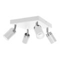 Starmetis RENO 4xGU10/8W/230V balta/spīdīgi hromēts