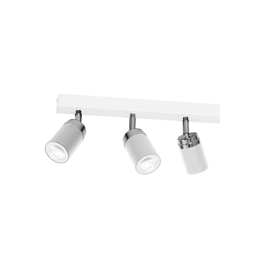 Starmetis RENO 6xGU10/8W/230V balta/spīdīgi hromēts