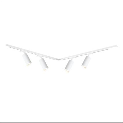 Starmetis sliežu sistēmā MICA 4xGU10/10W/230V balta