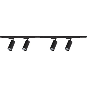 Starmetis sliežu sistēmā MICA 4xGU10/10W/230V melna