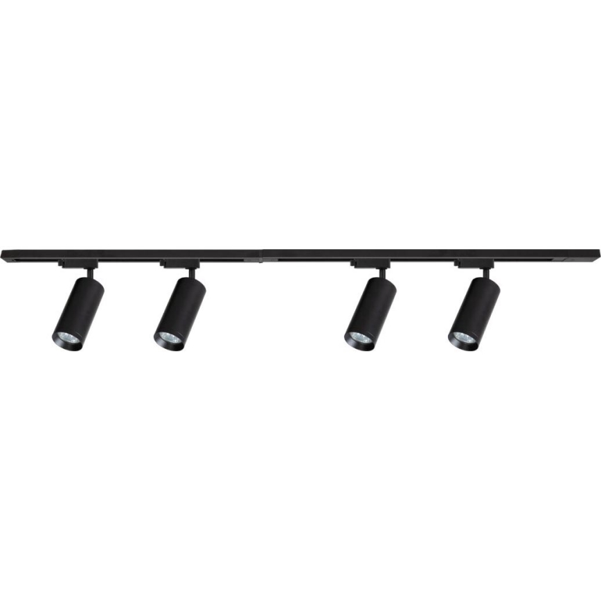 Starmetis sliežu sistēmā MICA 4xGU10/10W/230V melna