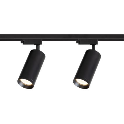 Starmetis sliežu sistēmā MICA 4xGU10/10W/230V melna