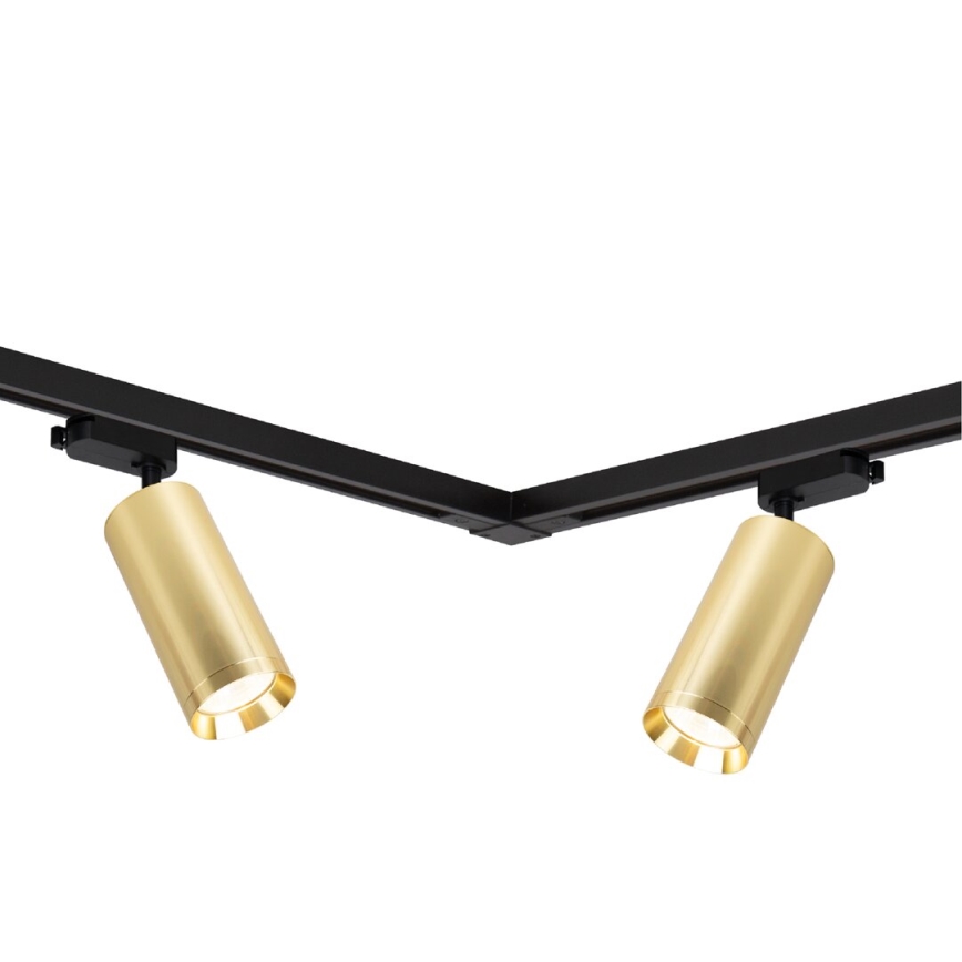 Starmetis sliežu sistēmā MICA 4xGU10/10W/230V zelta/melna