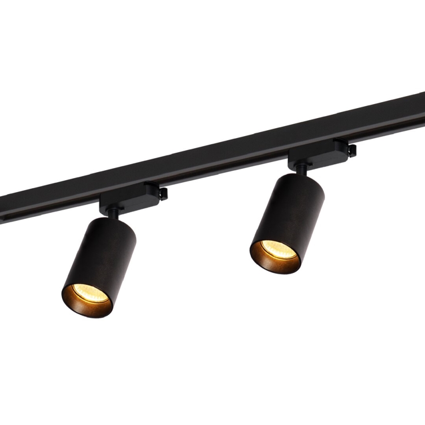 Starmetis sliežu sistēmā PIPE 4xGU10/10W/230V melna