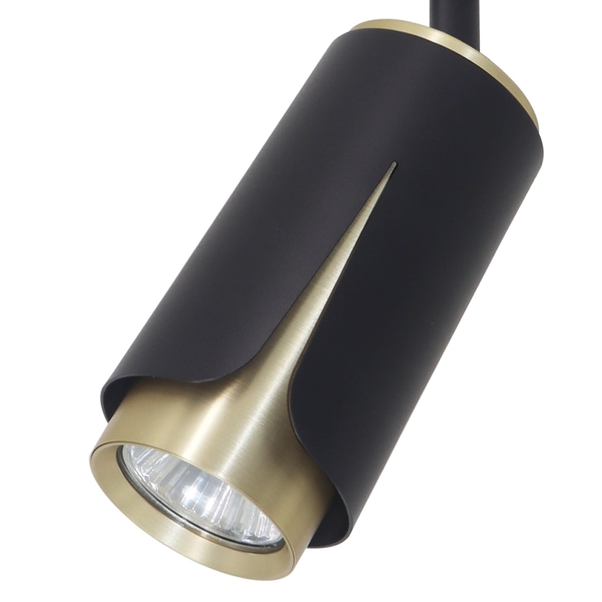 Starmetis sliežu sistēmai FLOWER 1xGU10/8W/230V melna