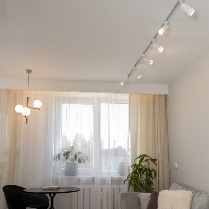 Starmetis 1 fāzes sliežu sistēmai JET RING 1xGU10/10W/230V balta