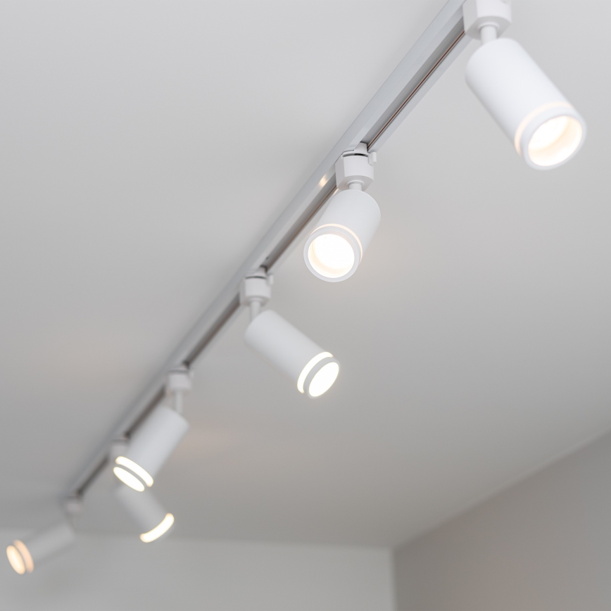 Starmetis 1 fāzes sliežu sistēmai JET RING 1xGU10/10W/230V balta
