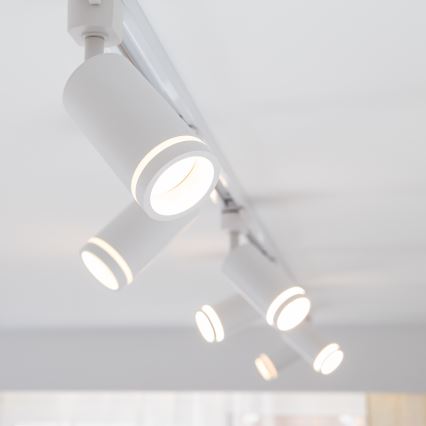 Starmetis 1 fāzes sliežu sistēmai JET RING 1xGU10/10W/230V balta