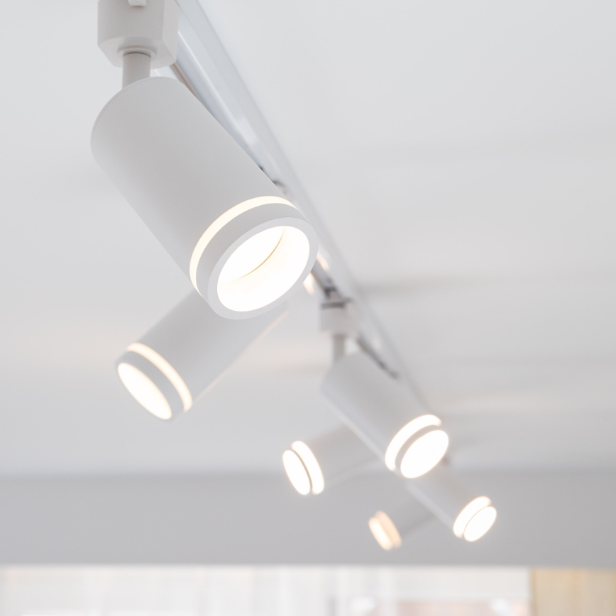 Starmetis 1 fāzes sliežu sistēmai JET RING 1xGU10/10W/230V balta