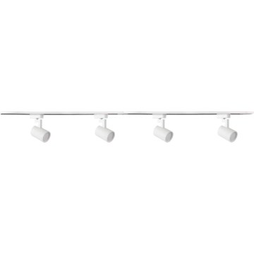 Starmetis sliežu sistēmai LYNX 4xGU10/10W/230V + 2 x 75 cm sliežu sistēma balta