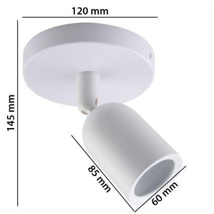 Starmetis SOLIS 1xGU10/6W/230V balta