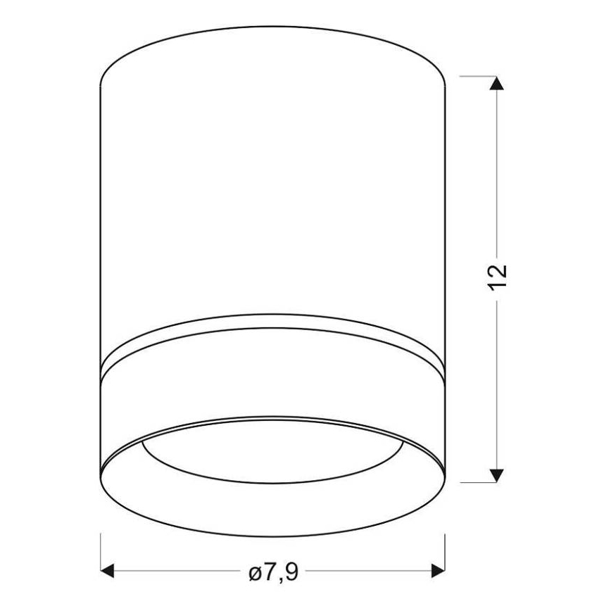 Starmetis TUBA 1xGU10/15W/230V balts