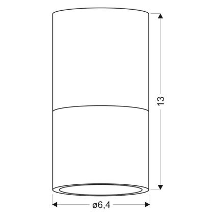 Starmetis TUBA 1xGU10/15W/230V pelēks/balts