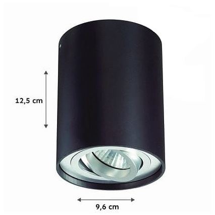 Starmetis TUBA 1xGU10/50W/230V melna
