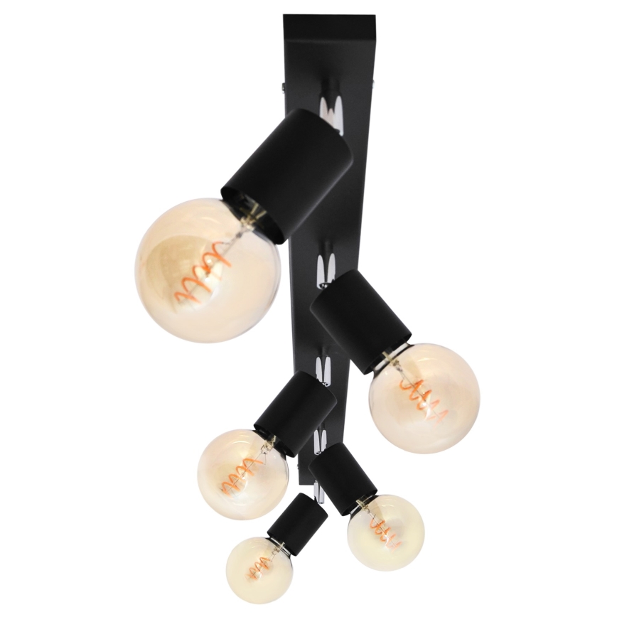 Starmetis TUNE 5xE27/20W/230V melns