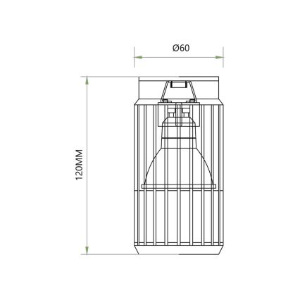 Starmetis VERTICAL 1xGU10/8W/230V balta