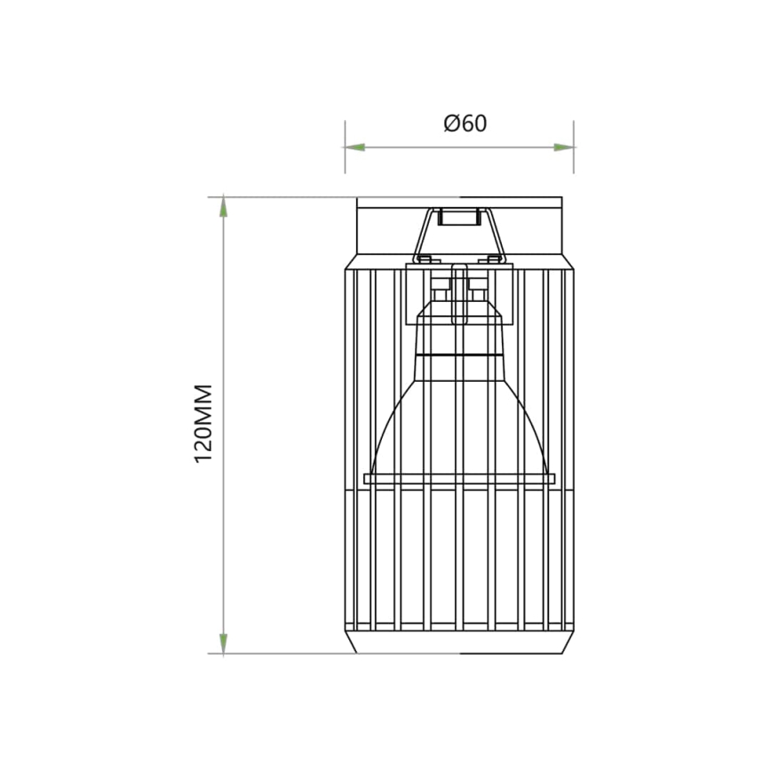 Starmetis VERTICAL 1xGU10/8W/230V melna