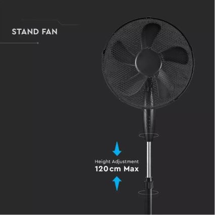 Statīva ventilators Ø 43 cm 55W/230V melns