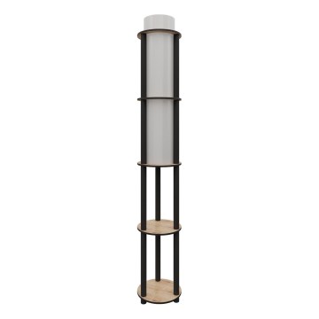 Stāvlampa ar plauktiem NOTO 1xE27/40W/230V bēša/melna