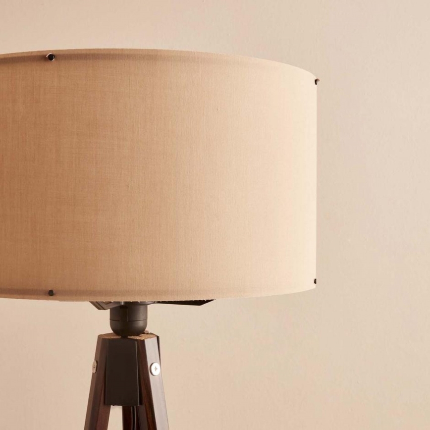 Stāvlampa AYD 1xE27/40W/230V brūna/bēša