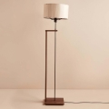 Stāvlampa AYD 1xE27/40W/230V brūna/bēša