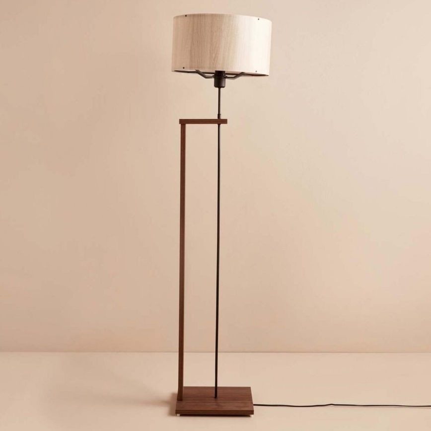 Stāvlampa AYD 1xE27/40W/230V brūna/bēša