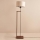Stāvlampa AYD 1xE27/40W/230V brūna/bēša