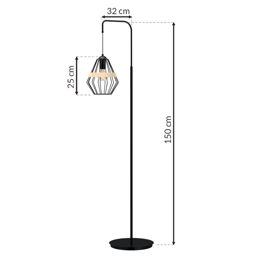 Stāvlampa CLIF 1xE27/60W/230V