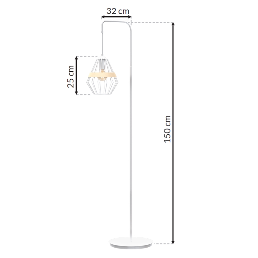 Stāvlampa CLIF 1xE27/60W/230V