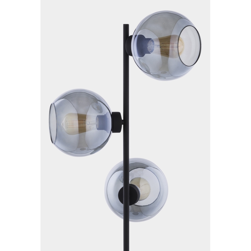 Stāvlampa CUBUS 3xE27/60W/230V melna