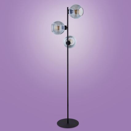 Stāvlampa CUBUS 3xE27/60W/230V melna