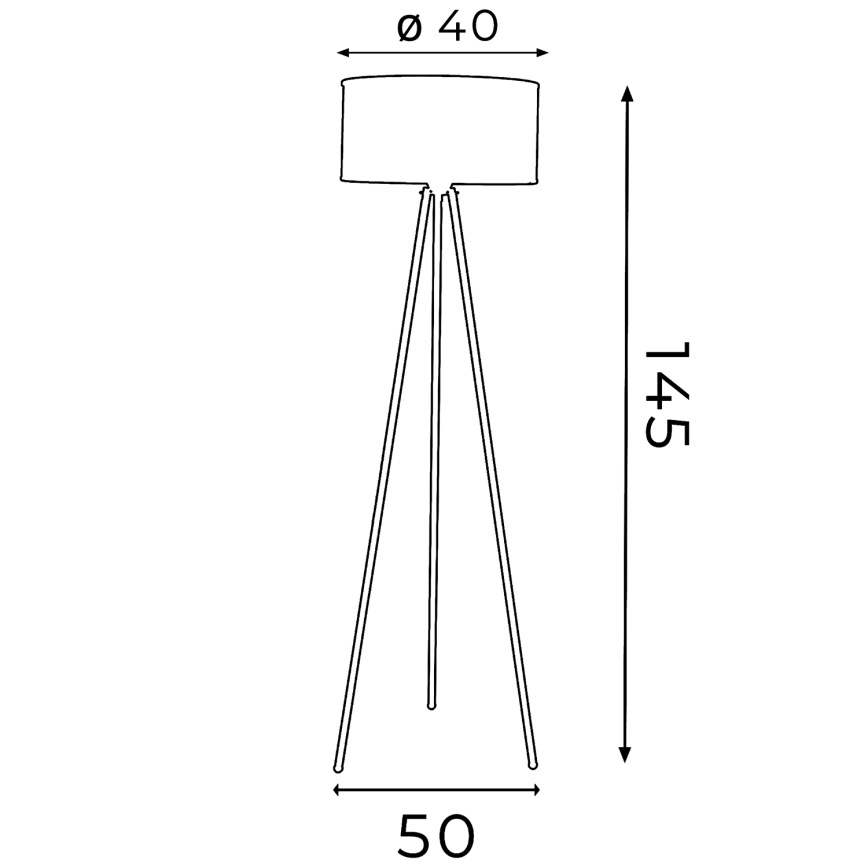 Stāvlampa FELIX 1xE27/60W/230V melns