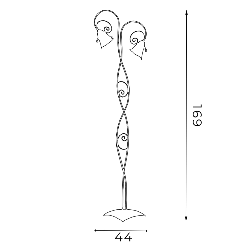 Stāvlampa KOKARDA 2xE14/60W/230V