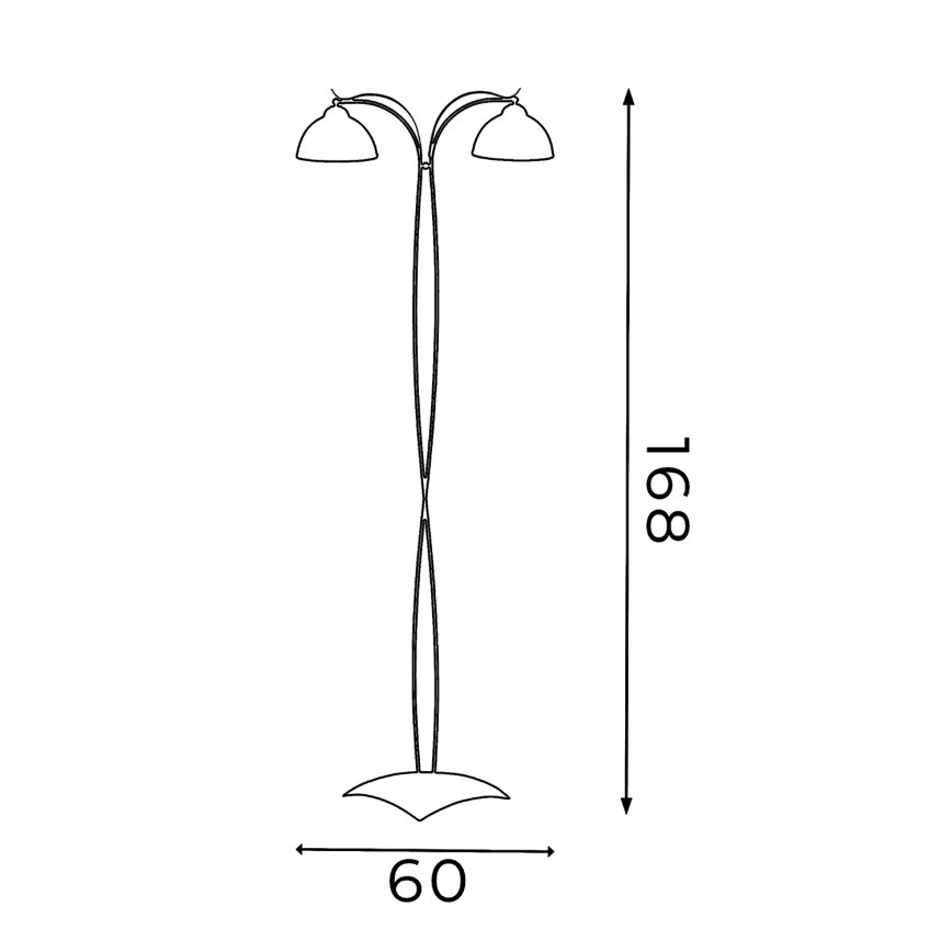 Stāvlampa KORFU 2xE27/60W/230V