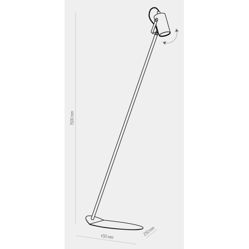 Stāvlampa REDO 1xGU10/10W/230V balta